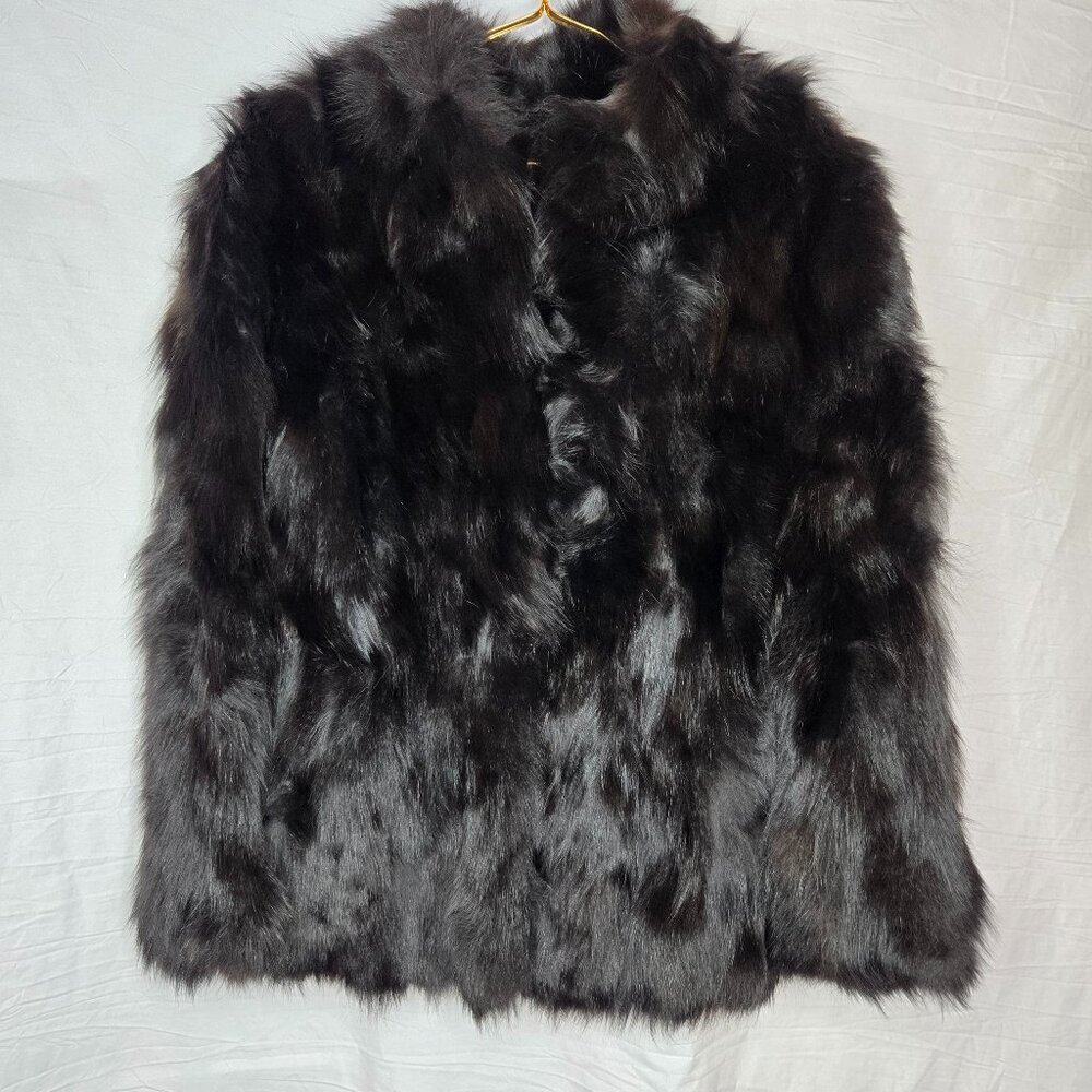 Russian Wolf Fur Coat Exquisite L